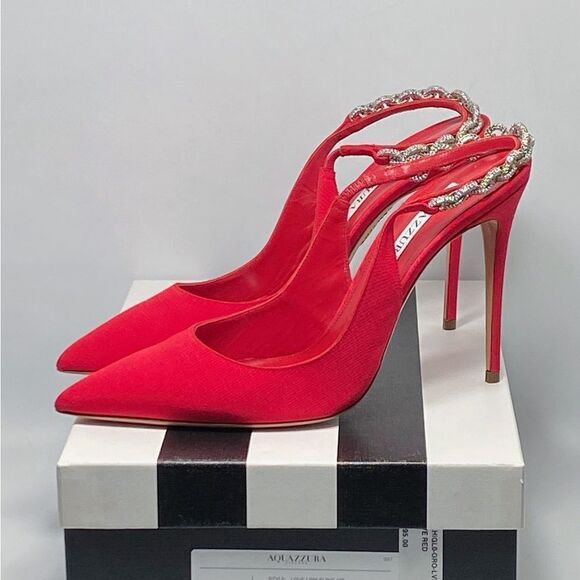 Aquazzura Love Link Slingback Pumps size 40 - Picture 12 of 14